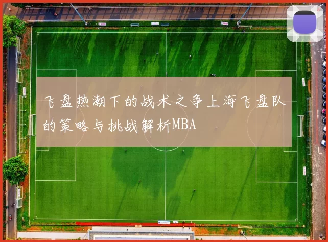 飞盘热潮下的战术之争上海飞盘队的策略与挑战解析MBA